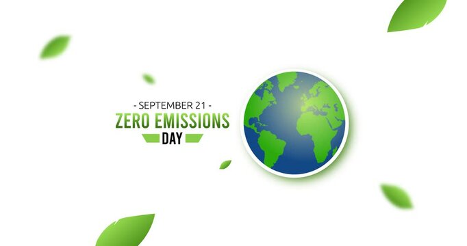 zero emissions day motion video, ideal for zero emissions day celebration