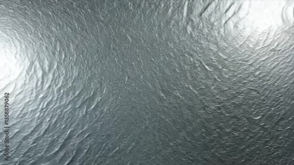 Aufkleber abstract silver wavy texture with bright lighting creating artistic background
