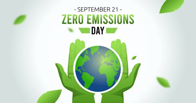 zero emissions day motion video, ideal for zero emissions day celebration