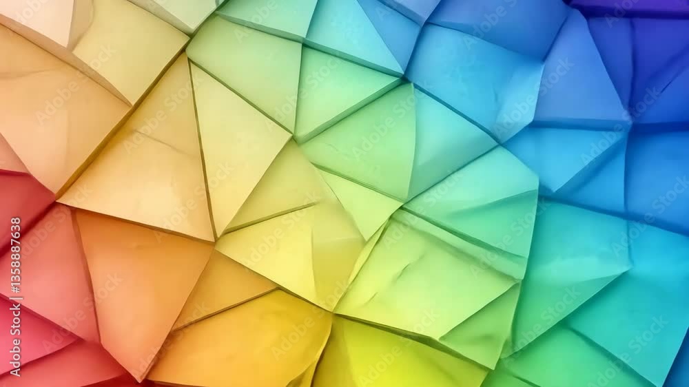 Poster colorful abstract mosaic pattern with textured irregular shapes and vibrant spectrum
