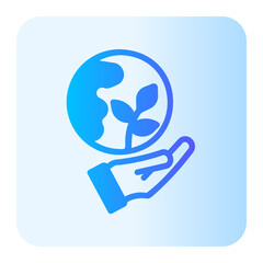 Save The Earth  gradient icon