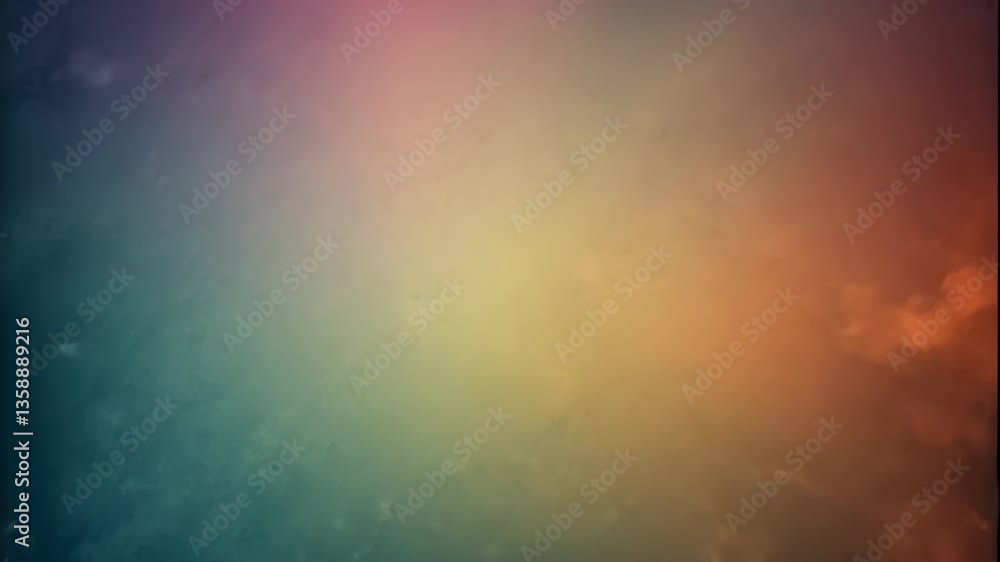 Poster colorful gradient background with grunge texture and faded edges for artistic design
