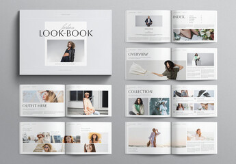 Lookbook Template Design Layout Landscape