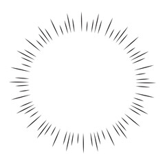 ふきだし集中線　背景素材　