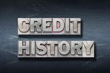 Naklejka premium credit history den