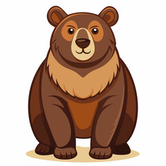 High-Quality Bear Animal Vector | Wildlife Illustration for Digital Use