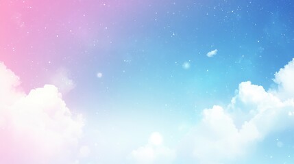 Naklejka premium Soft blue gradient sky background with subtle white hues, perfect for banners and presentations. Blurred effect for a smooth look.
