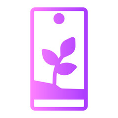 Eco  gradient icon