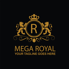 mega royal Logo template design