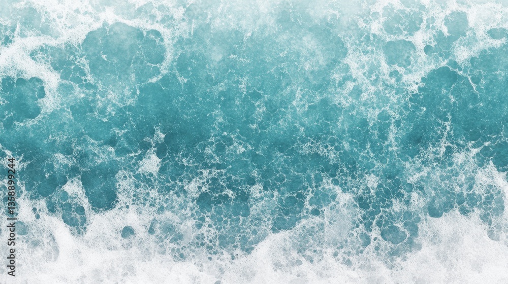 Aufkleber soft grainy gradient in teal, perfect for retro-style summer posters. a smooth transition of colors 