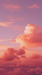 Obraz premium Overcast skies at sunset outdoors horizon nature.