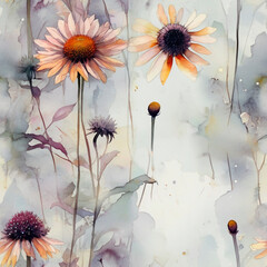 seamless vintage floral background