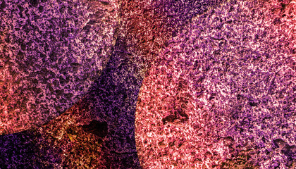 Layered Rough Concrete Texture with Shadow Effect in Purple Grunge Style