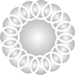 Circle diagram overlapping for banners, placards, posters, flyers