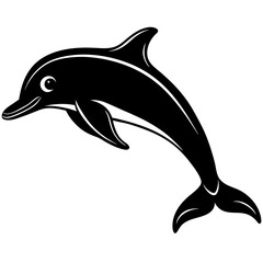 Fototapeta premium High-quality dolphin vector graphic for your animal-themed design projects.