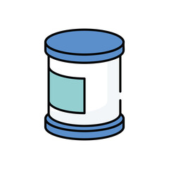 Canned Food vector icon stock illustration
