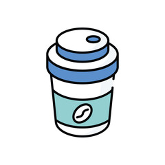 Coffee vector icon stock illustration