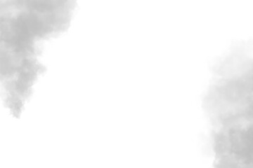 Realistic black smoke or fog isolated white background. Rising smoke Texture overlays. Graphic design element, decoration , Smoke PNG