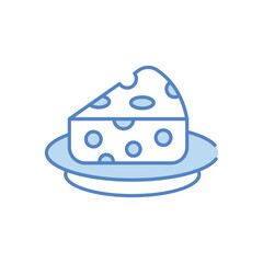 Cheese vector icon stock illustration