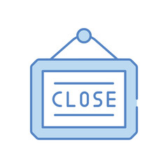 Close vector icon stock illustration 