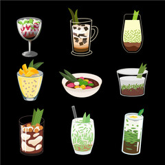 Special desserts from Asia, one of which is Malaysia and other Asian countries