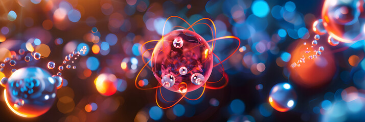 Detailed Visualization of Xenon (Xe) Molecular Structure: Atomic Arrangement, Bonds, and Electron Configuration
