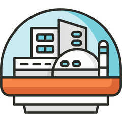 Space Colony Sticker