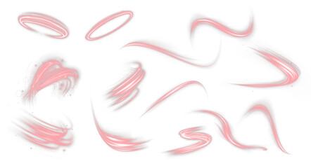 красный сет pngFuturistic red neon laser trail with glowing energy beams and techno effects. Dynamic light lines for speed, power, and high-tech visuals. Perfect for cyber themes, shows, and digital d