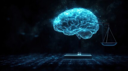 Digital Brain on Balance Scale