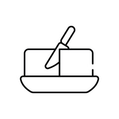 Butter vector icon stock illustration