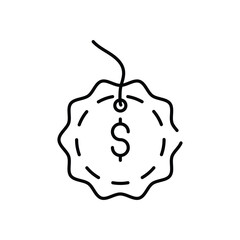 Obraz premium Price Tag vector icon stock illustration