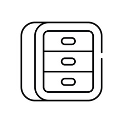 Paper Bag vector icon stock illustration