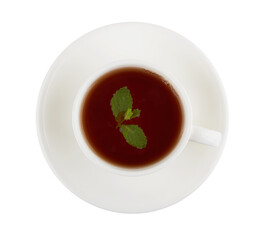 Black tea with mint