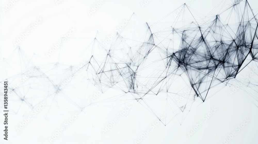 Poster abstract network design graphic; seamless background; digital art; possible use for technology, inno
