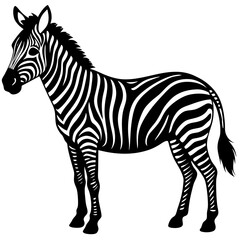 Obraz premium Zebra Animal Vector Graphic Design File for Digital Projects