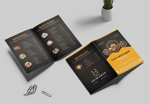 Modern Food Menu Template Layout