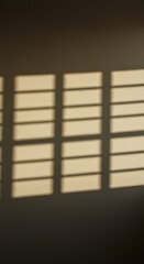Abstract light and shadow play from a window with multiple divisions