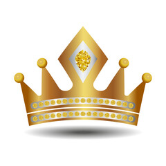 The crown is a symbol of monarchical power on a white background