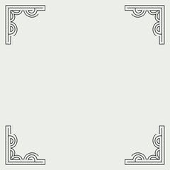 Elegant Ornamental Border Frame with Vintage Design