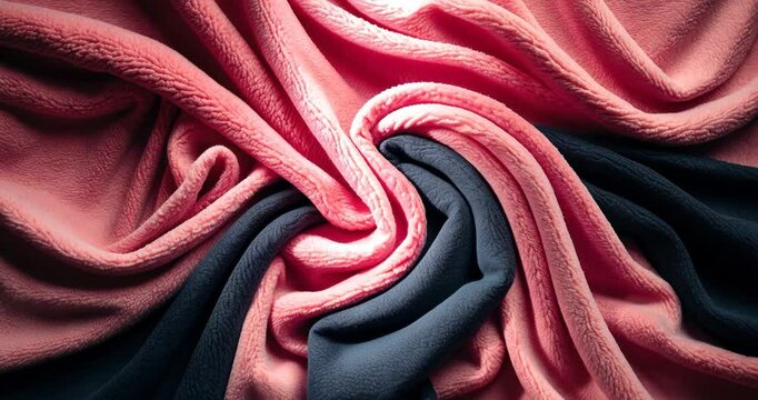 Background photo texture of fleece, a soft velvety insulating material crafted from polyester.