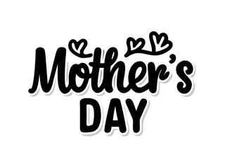 Mothers Day greeting card,  background, spring holidays. Vector Illustration and happy Mother's Day Text .