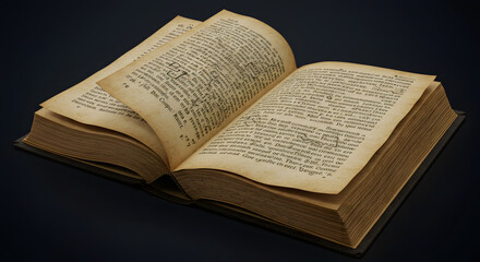 Obraz premium A Book That Writes Itself, Recording Everything That Happens Around It