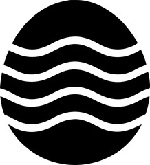 bunny in egg shell icon on white background art