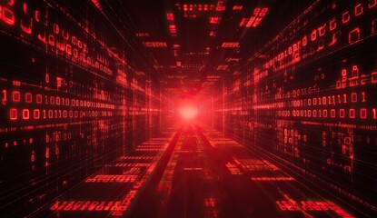 Digital tunnel of binary code