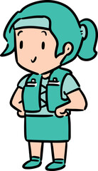 Illustration of trail runner