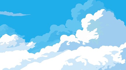 blue sky and clouds