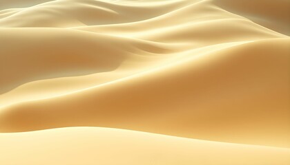 Serene Golden Sand Dunes: An Abstract Desert Landscape
