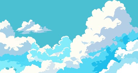 blue sky with clouds