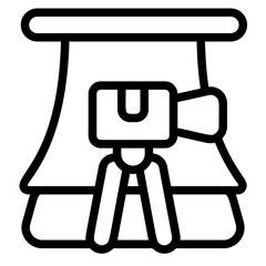 Content Room Line Icon