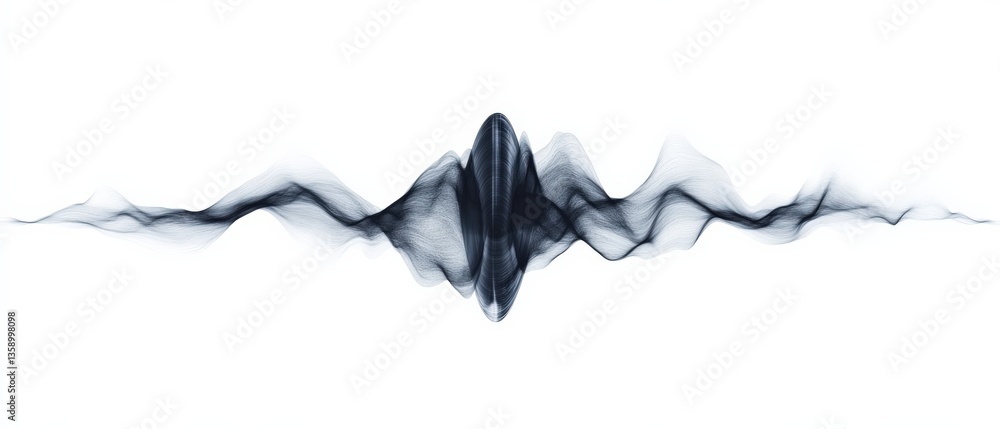 Poster abstract data wave pattern